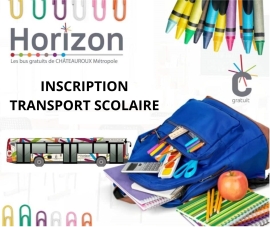 Inscription Transports scolaires à compter du 1er juin 2022