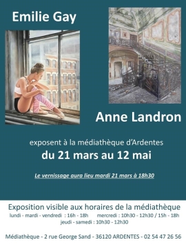 Exposition Emilie GAY et Anne LANDRON