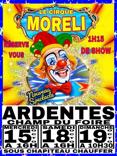 Cirque Moreli 19/10 à 10h30