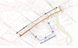Expérimentation d'une déviation rue de la Gare