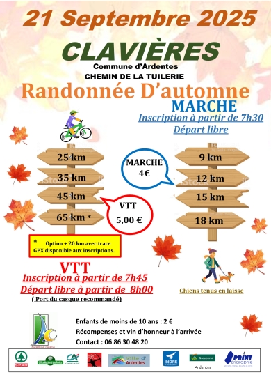 Randonnée d'Automne de l'Assemblée de Clavières