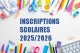 Inscriptions scolaires rentrée 2023-2024