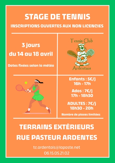 Stage de tennis