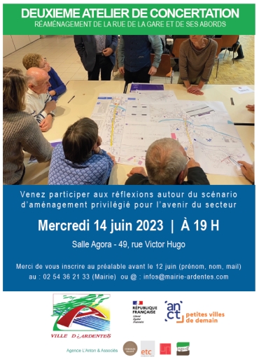 2ème Atelier de concertation - Réaménagement rue de la Gare